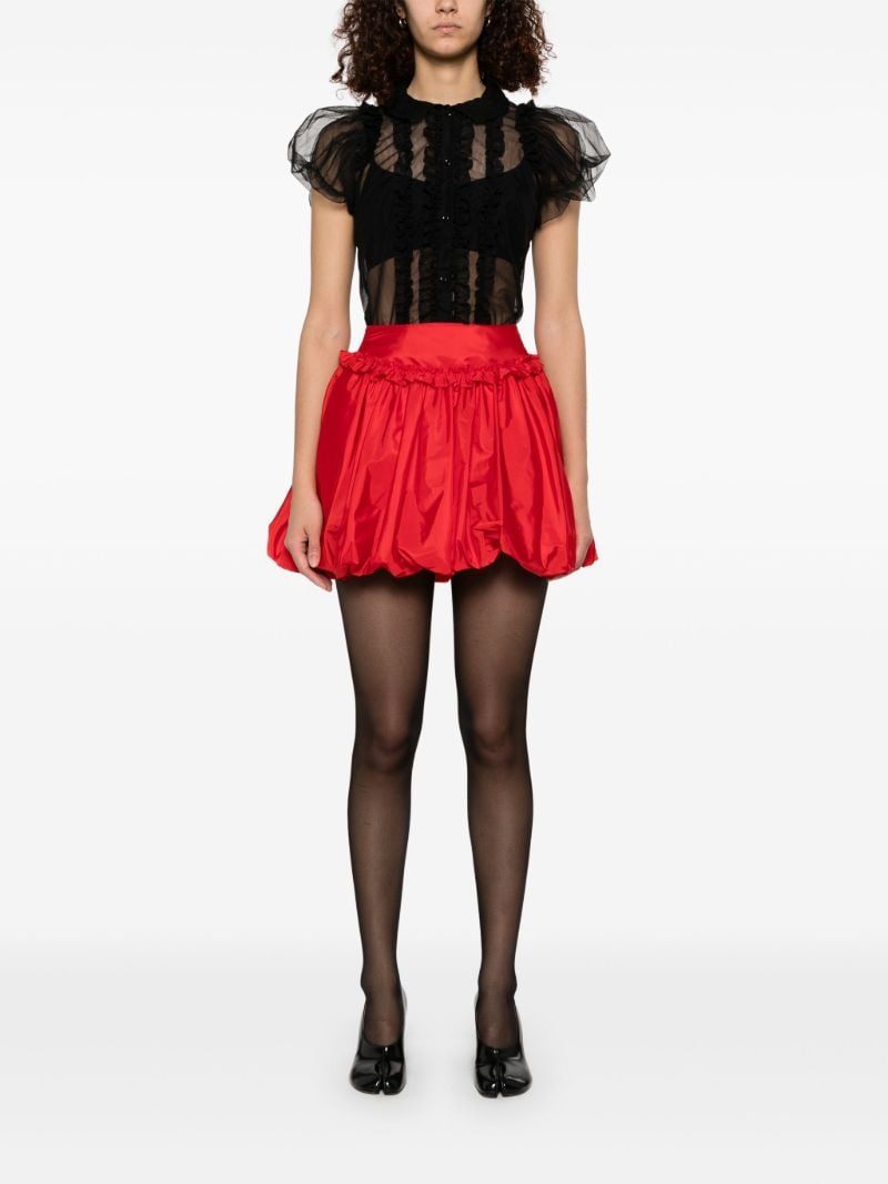 Red Puffball Skirt