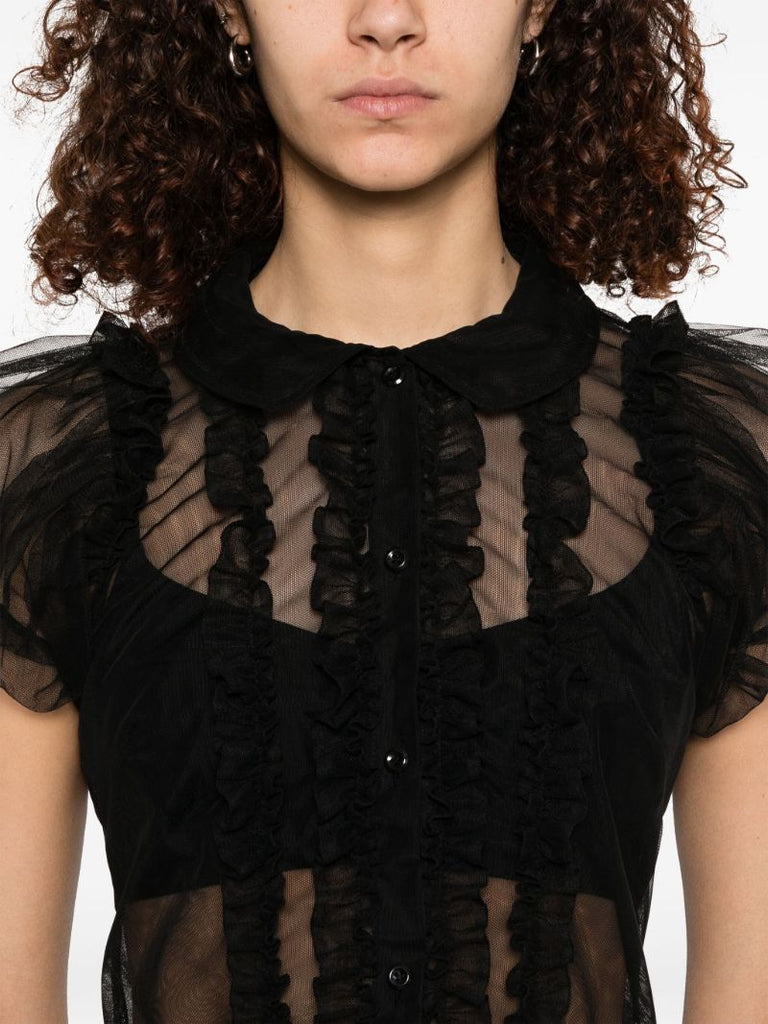 Black Sheer Blouse