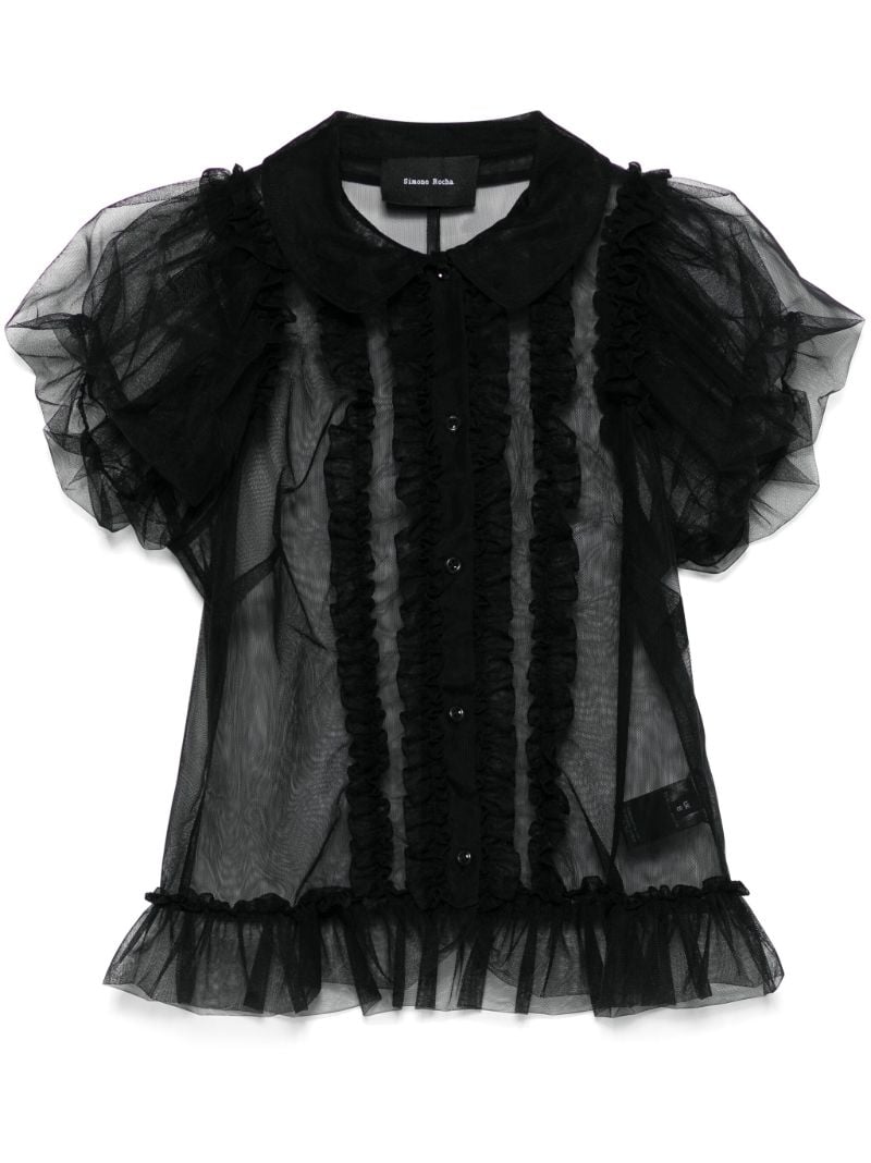 Black Sheer Blouse