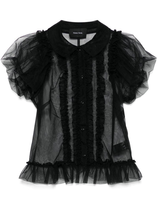 Black Sheer Blouse