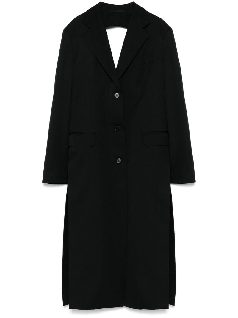 Bow-detail Cut-out Coat