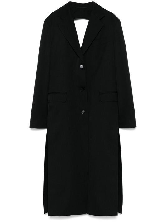 Bow-detail Cut-out Coat