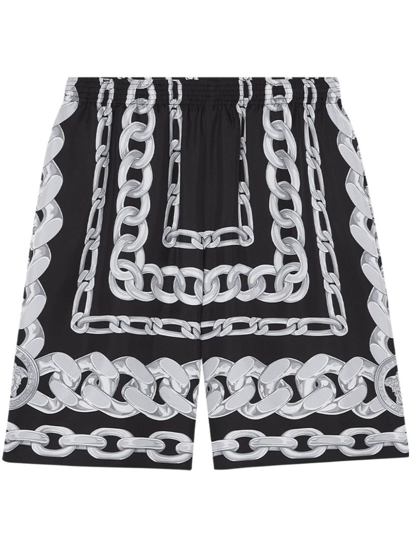 Chain-print Track Shorts