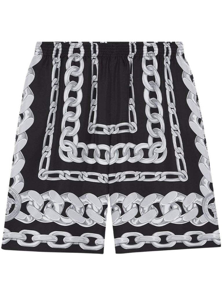Chain-print Track Shorts