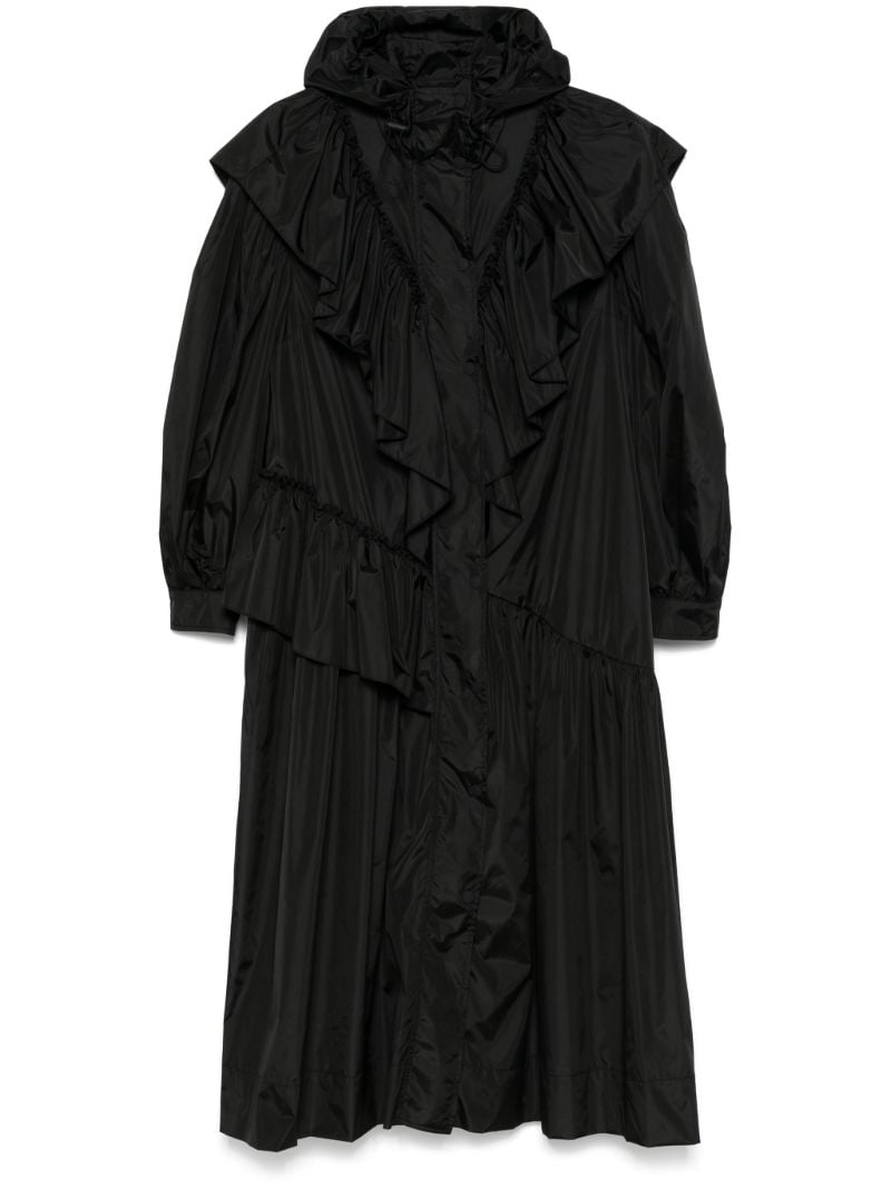 Black Ruffled Coat