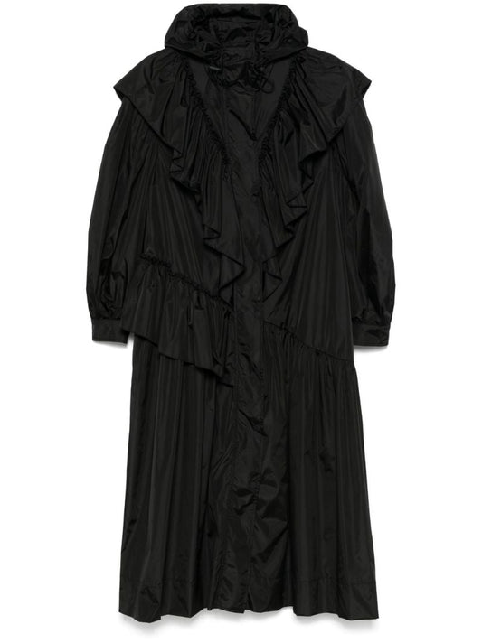 Black Ruffled Coat