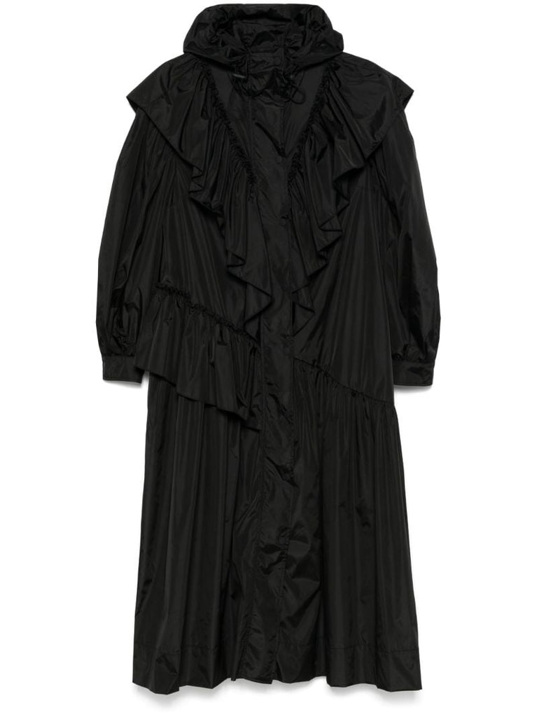 Black Ruffled Coat