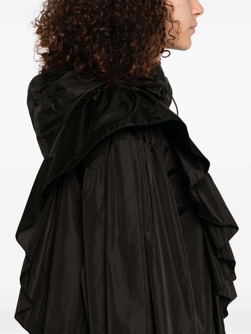 Black Ruffled Coat