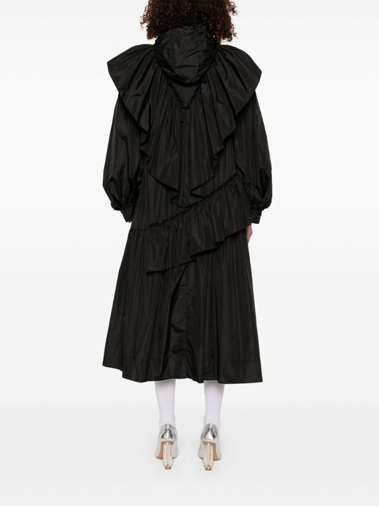 Black Ruffled Coat