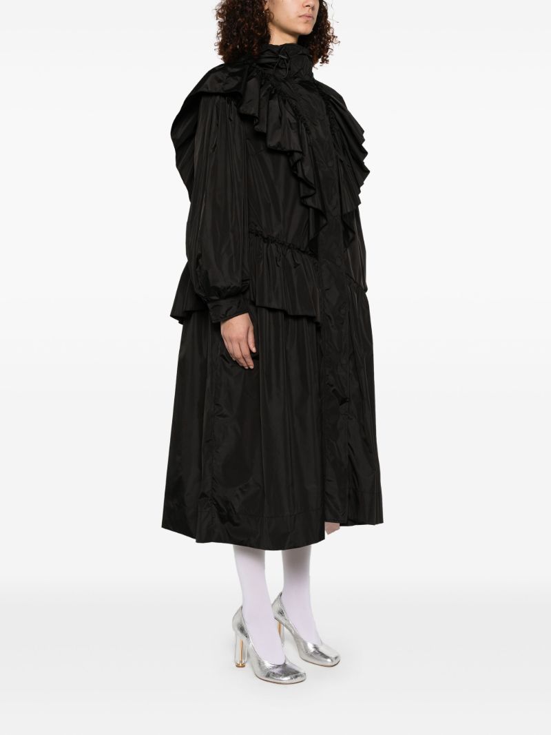 Black Ruffled Coat