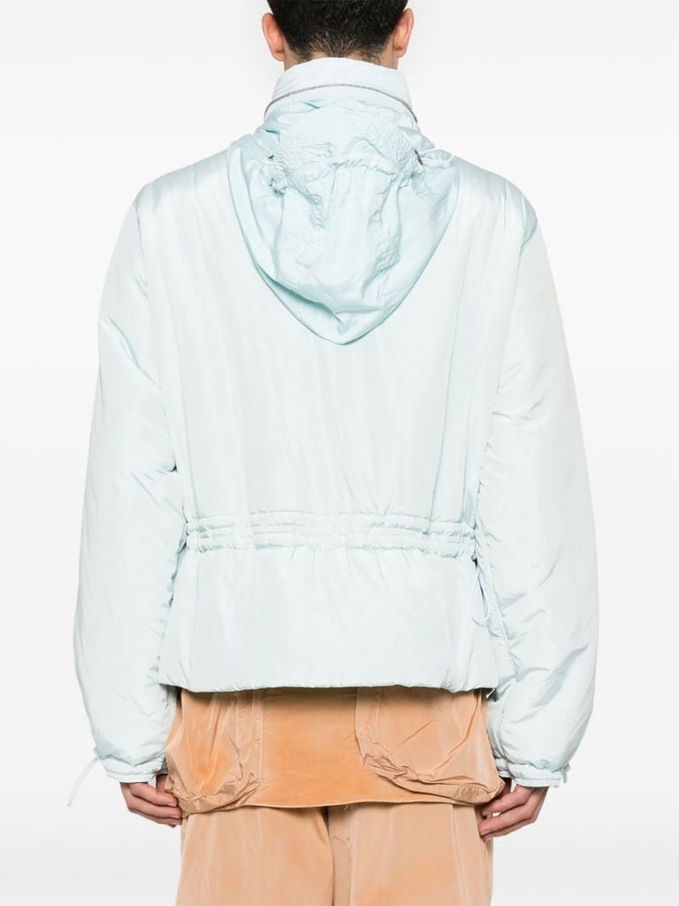 Blue Multi-pocket Bomber Jacket