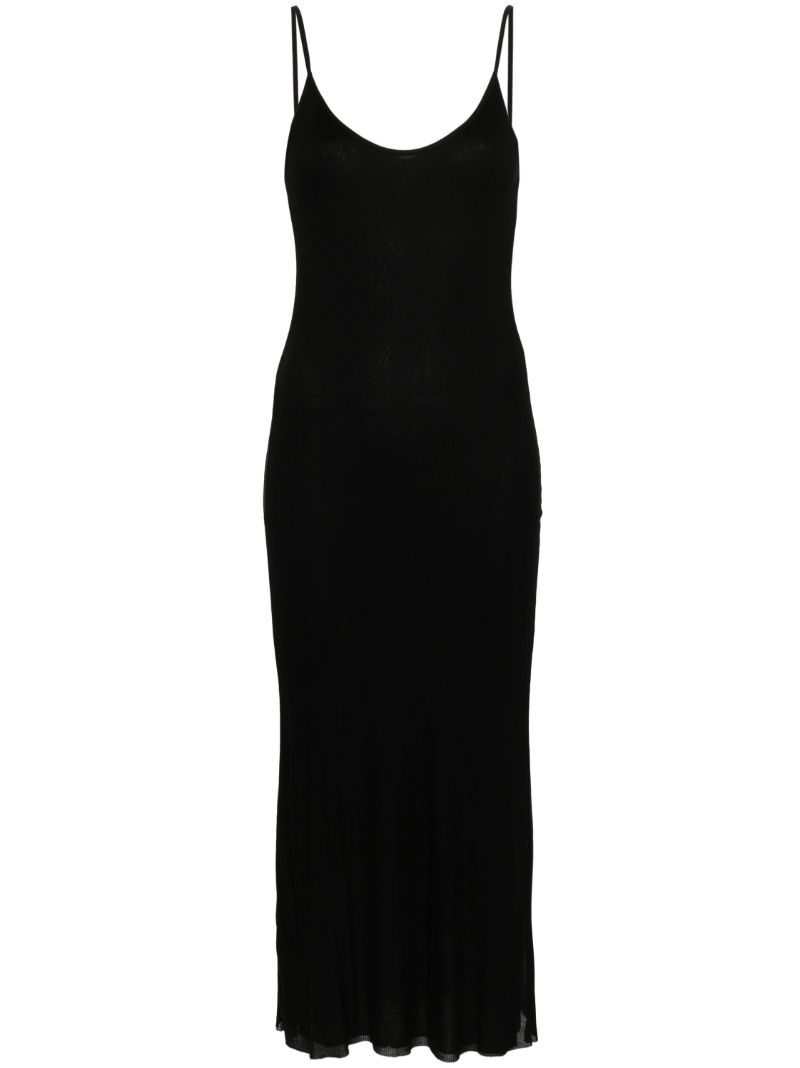 Black Jersey Midi Dress