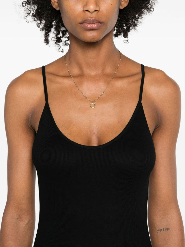 Black Jersey Midi Dress