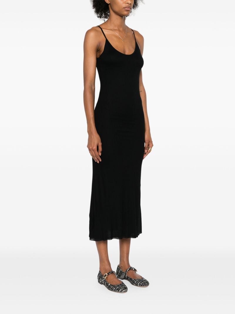 Black Jersey Midi Dress
