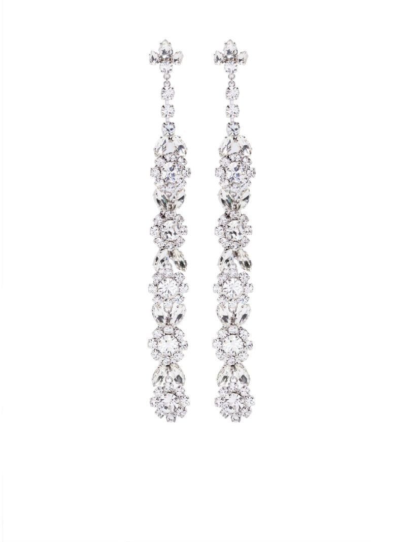 Crystal-embellished Drop Earrings