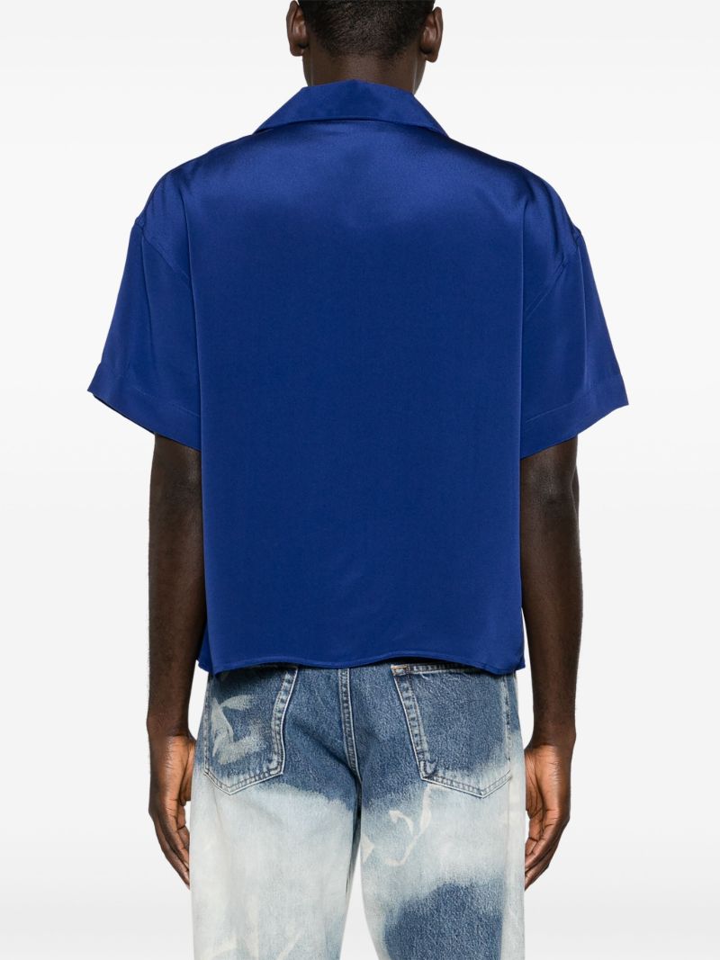 Blue Nightsky Silk Shirt