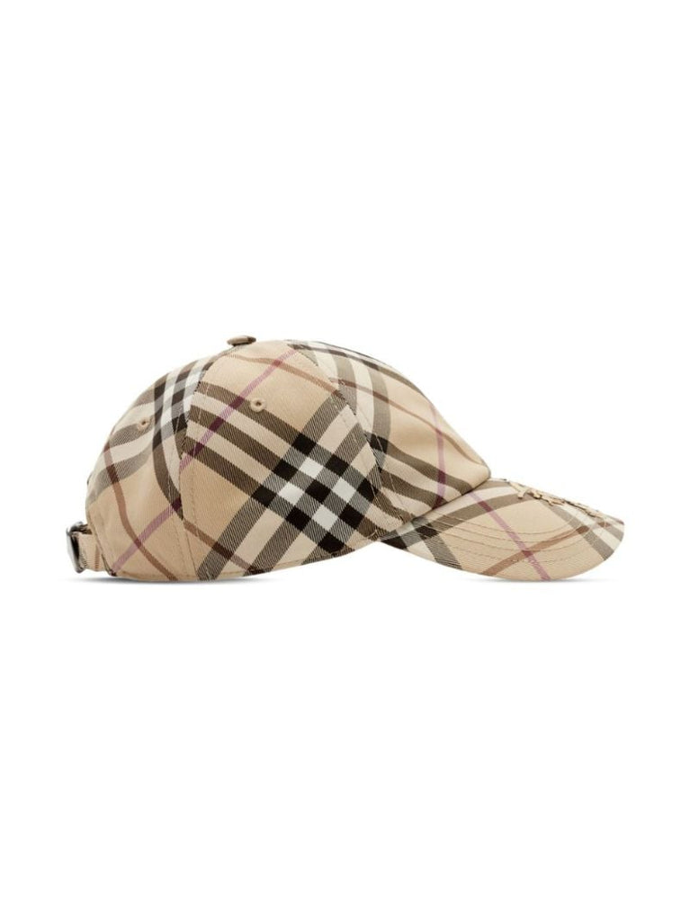 Neutral Checked Ekd Cap
