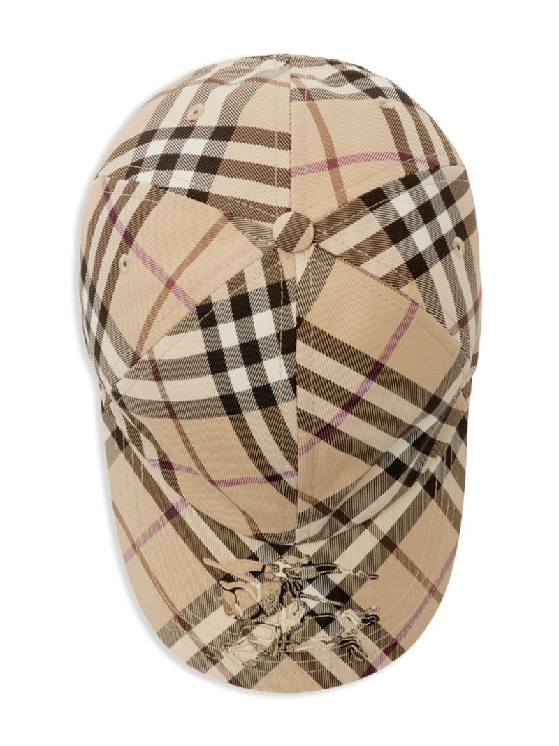 Neutral Checked Ekd Cap