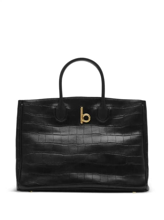 Black Rocking Horse Small Tote Bag