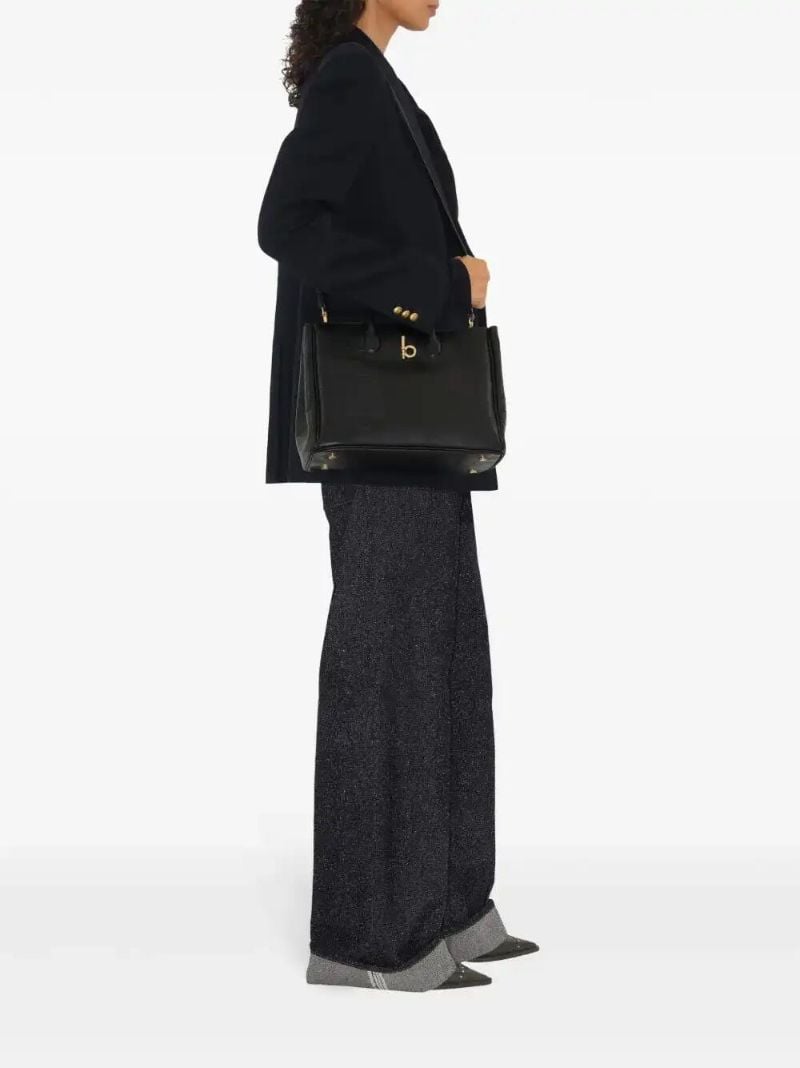 Black Rocking Horse Small Tote Bag