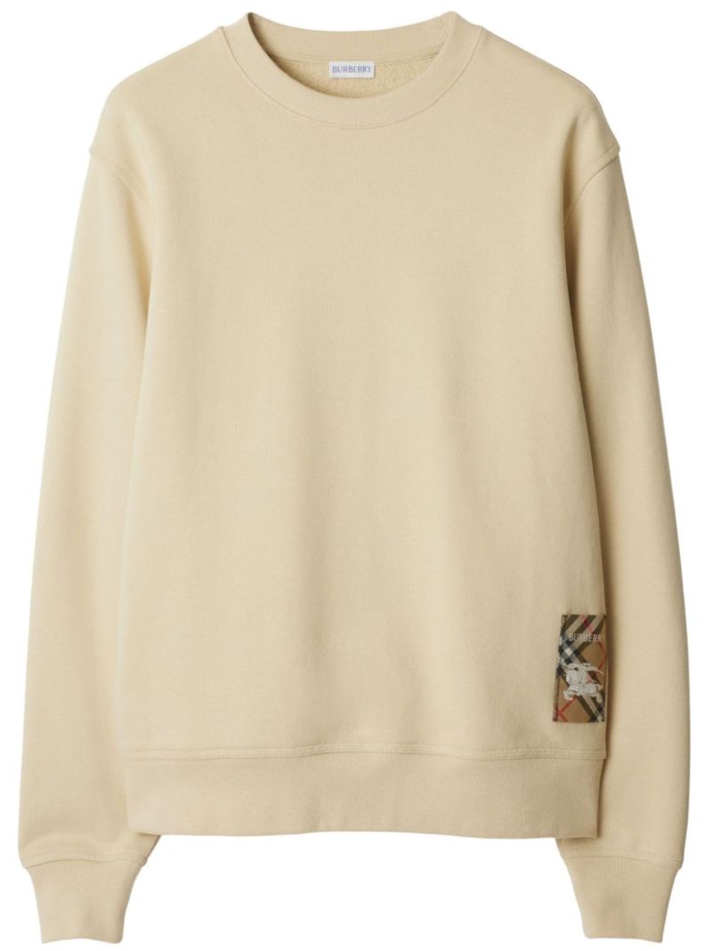 Check-patch Sweatshirt