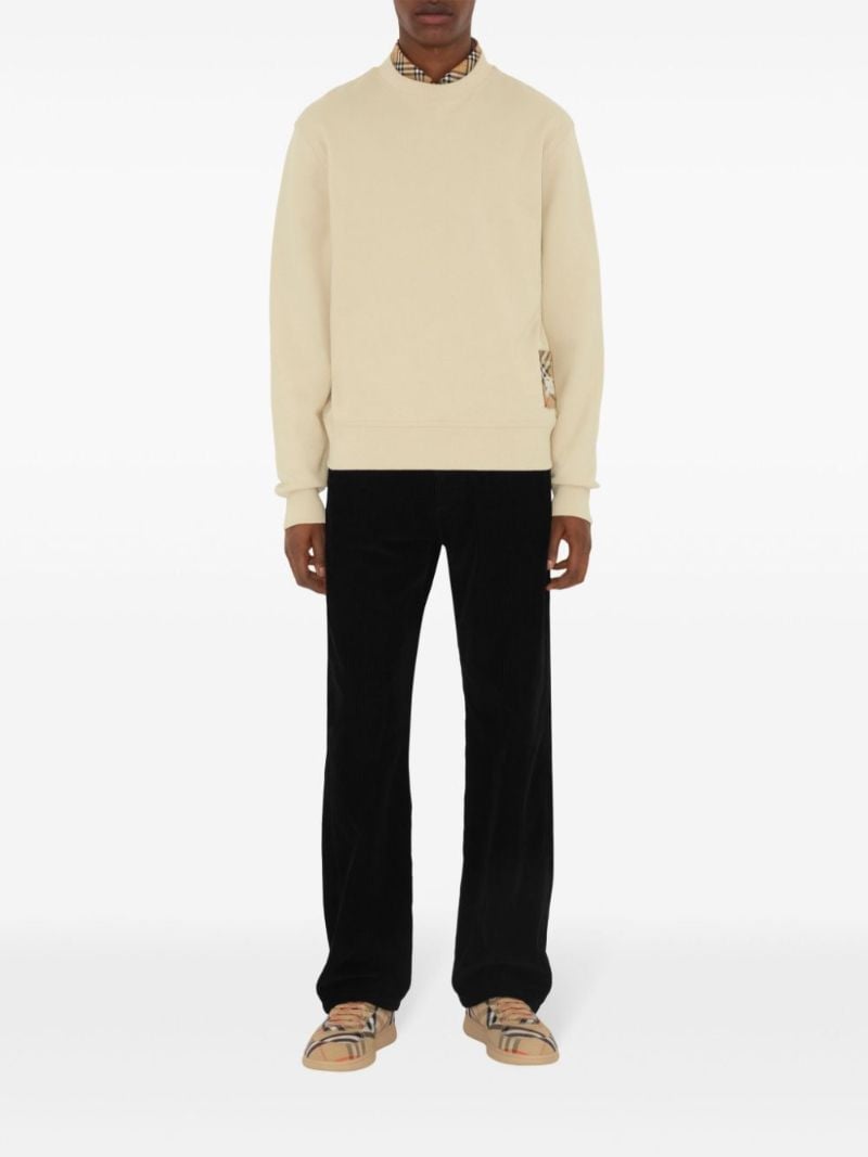 Check-patch Sweatshirt