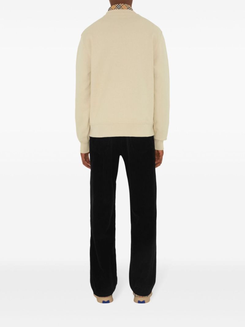 Check-patch Sweatshirt