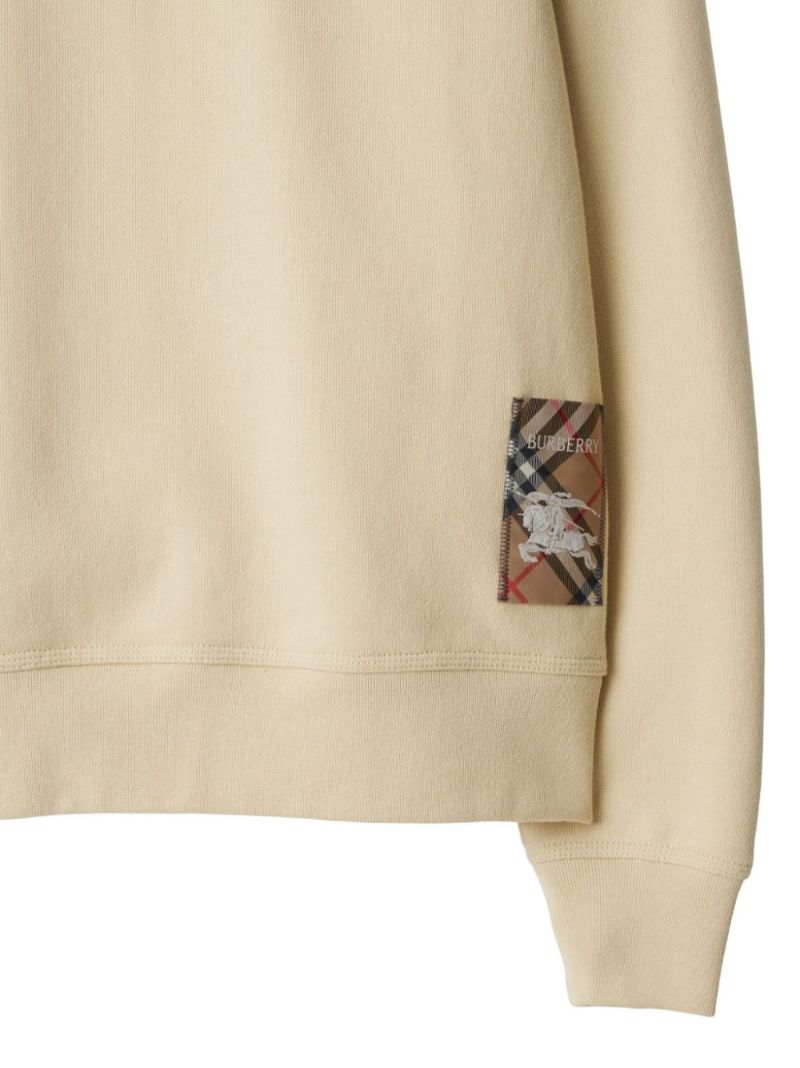 Check-patch Sweatshirt
