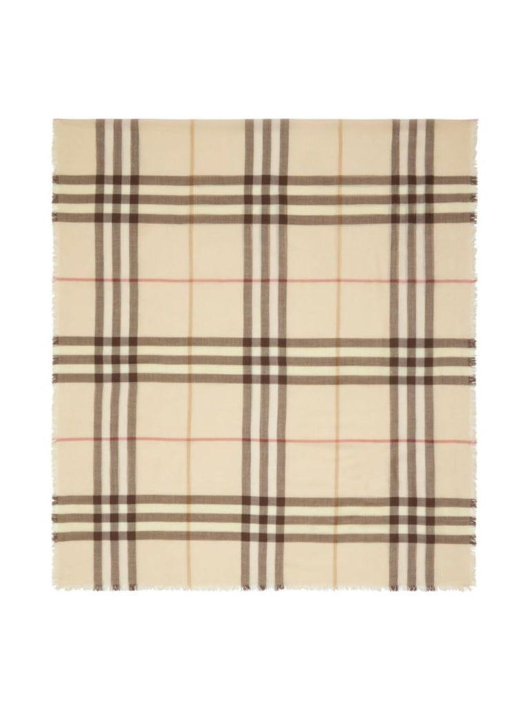 Check Wool Scarf