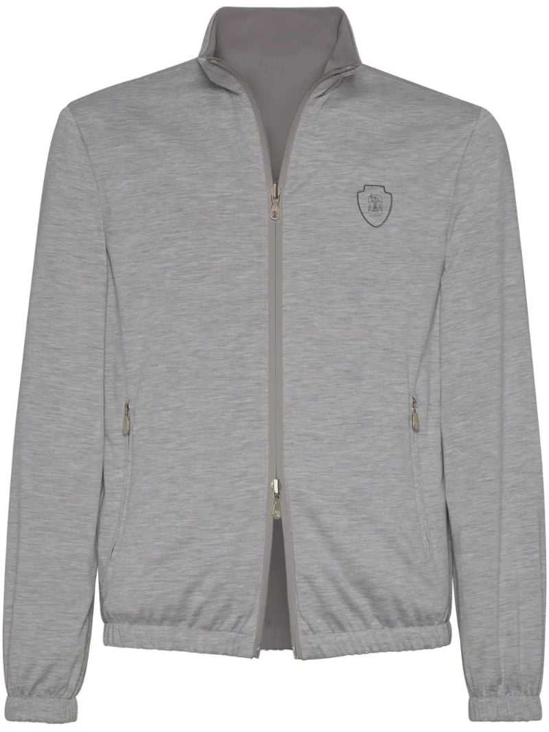 Grey Logo-print Jacket