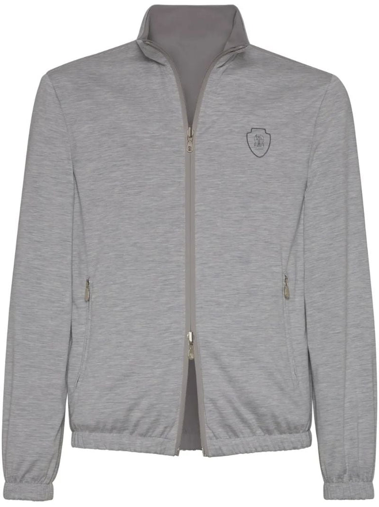 Grey Logo-print Jacket