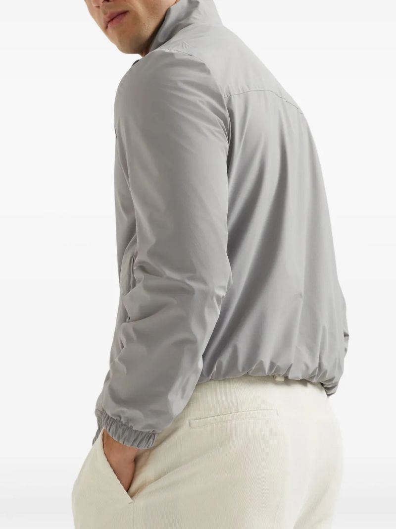 Grey Logo-print Jacket