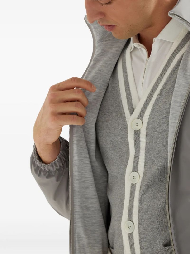 Grey Logo-print Jacket