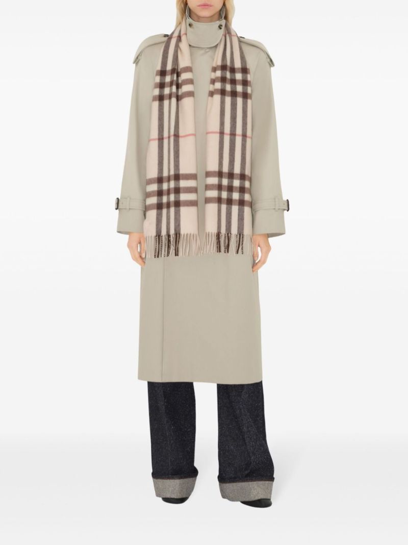 Check Cashmere Scarf