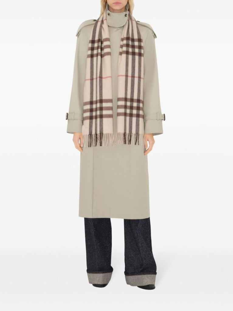 Check Cashmere Scarf