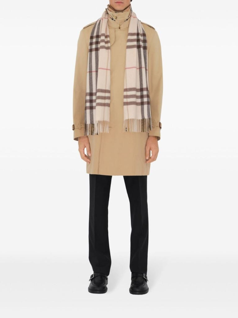 Check Cashmere Scarf