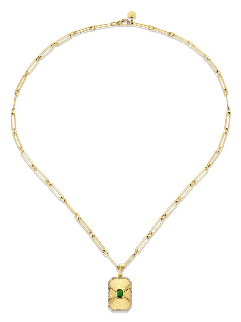 18k Yellow Gold Deco Necklace