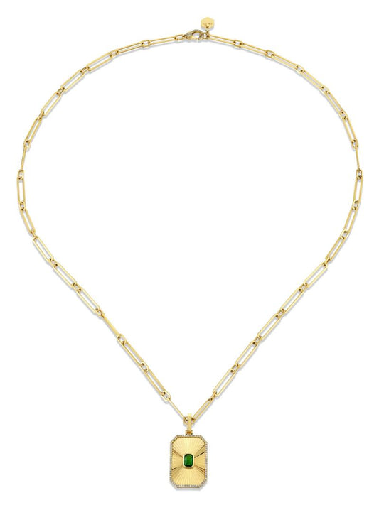 18k Yellow Gold Deco Necklace