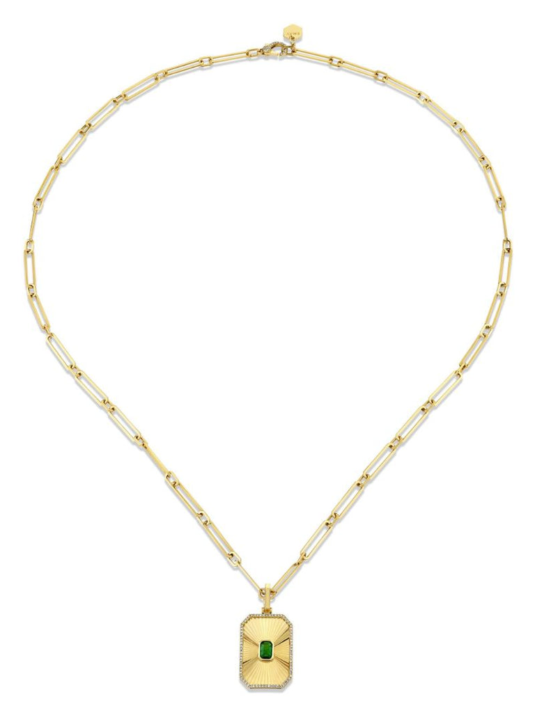 18k Yellow Gold Deco Necklace