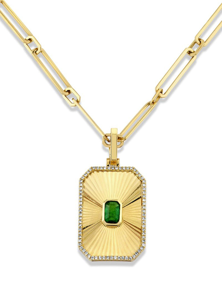 18k Yellow Gold Deco Necklace
