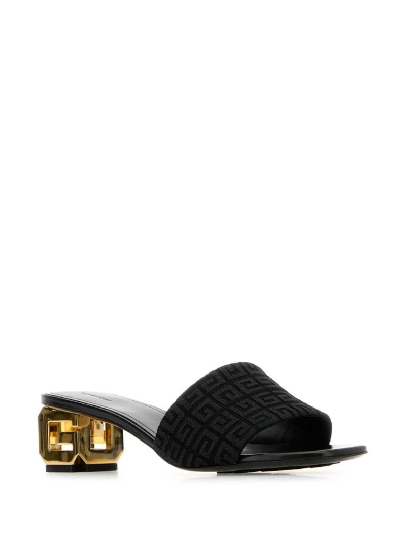 Black G Cube Mules
