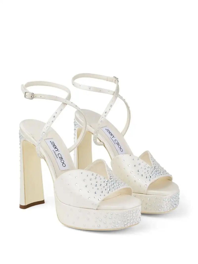 White 125mm Karli Sandals