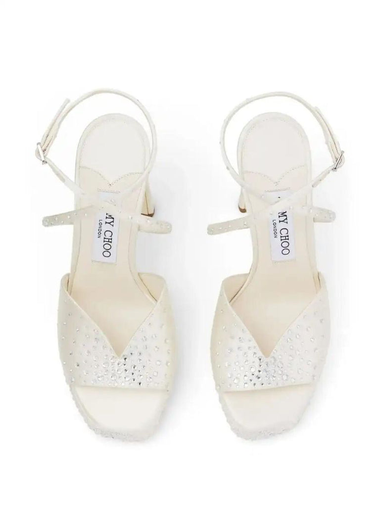 White 125mm Karli Sandals