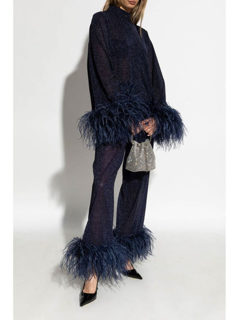 Feather-embellished Shirt