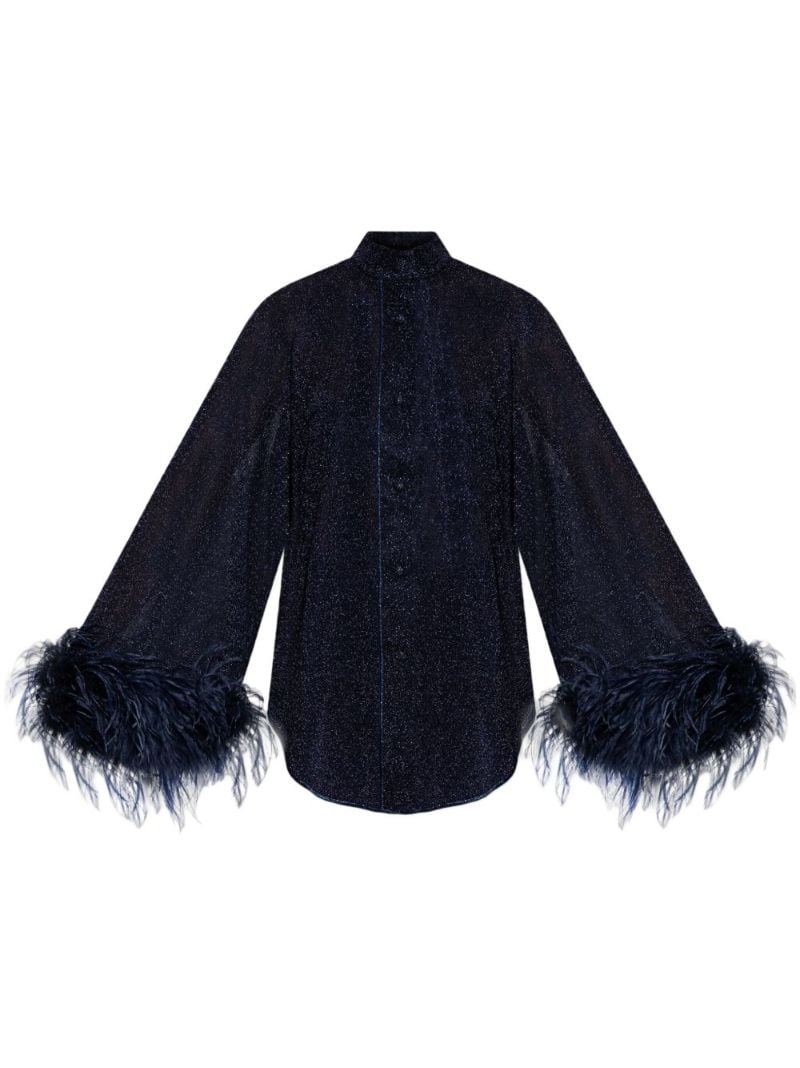 Feather-embellished Shirt
