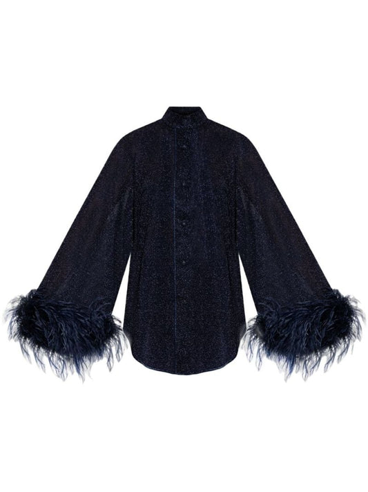 Feather-embellished Shirt