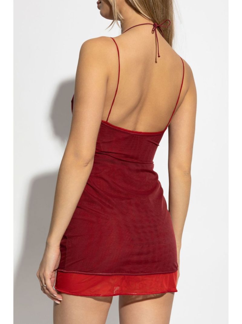 Floral-appliquÃ_x0083_Â© Mini Dress