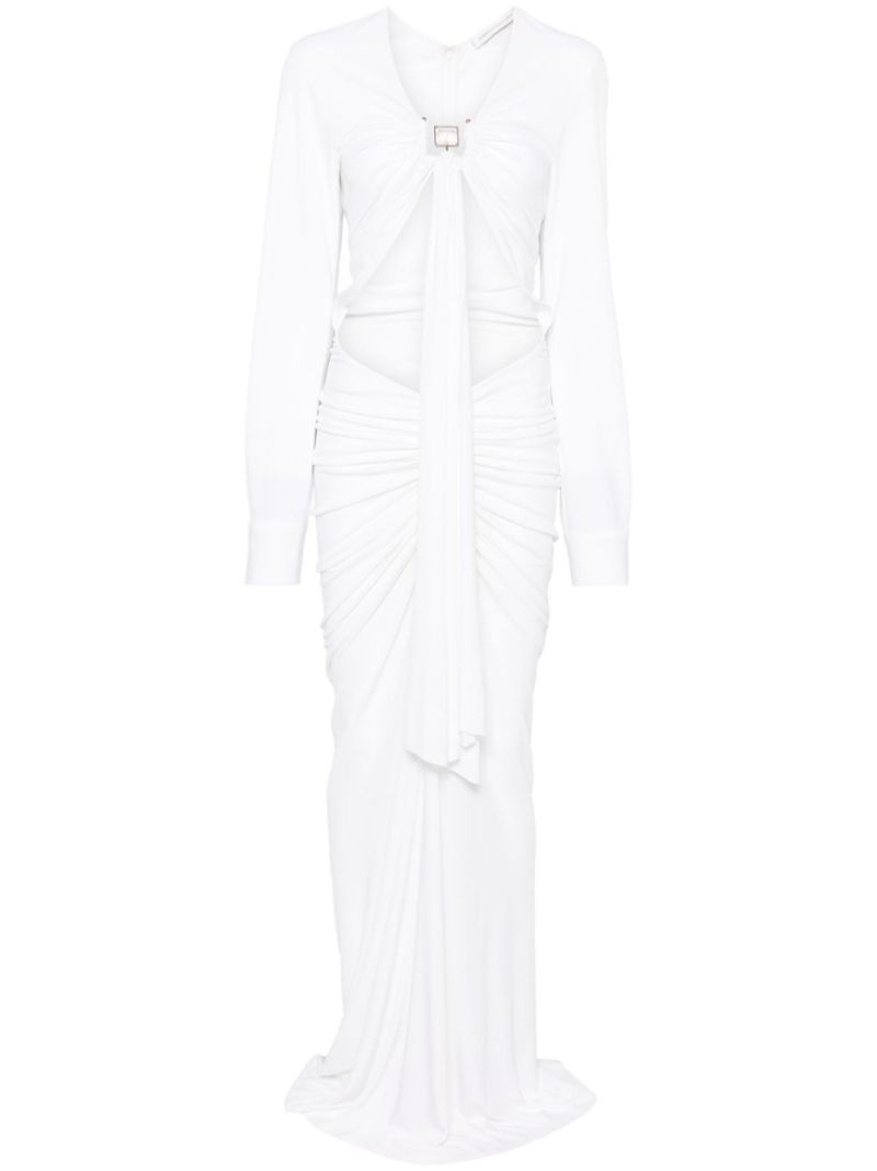 White Disconnect Dress