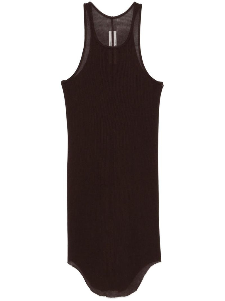 Fine-ribbed Tank Top