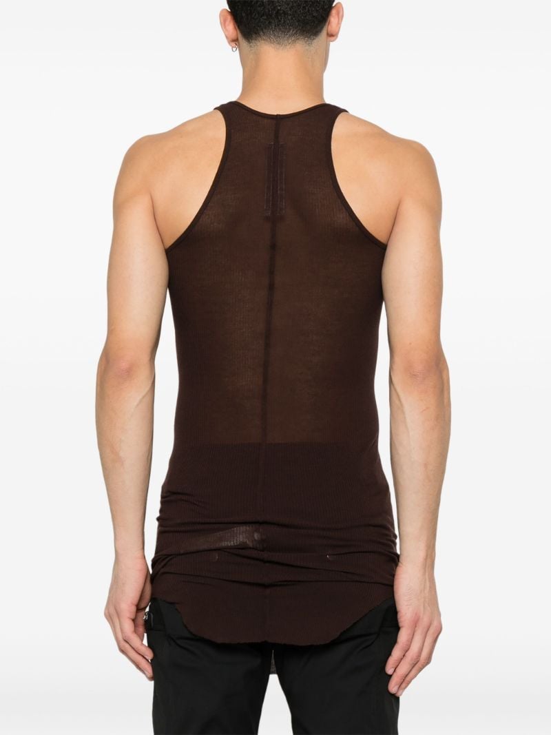 Fine-ribbed Tank Top